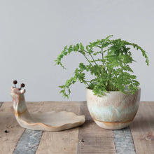 Load image into Gallery viewer, Garden Snail Planter &amp; Saucer
