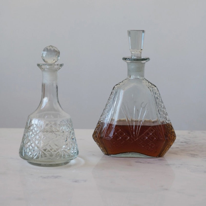 Etched Glass Decanter