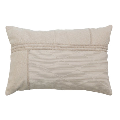 Sanctuary Lumbar Pillow with Rope Embroidery
