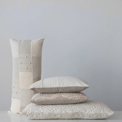 Sanctuary Lumbar Pillow with Rope Embroidery