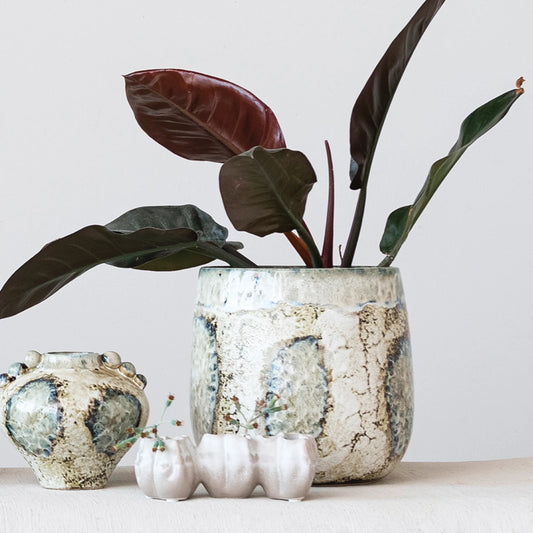 Erosion Stoneware Planter
