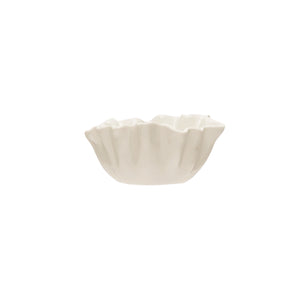 White Fluted Bowls