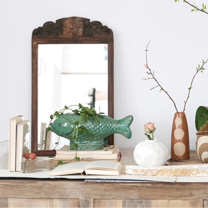 Turquoise Fish Planter