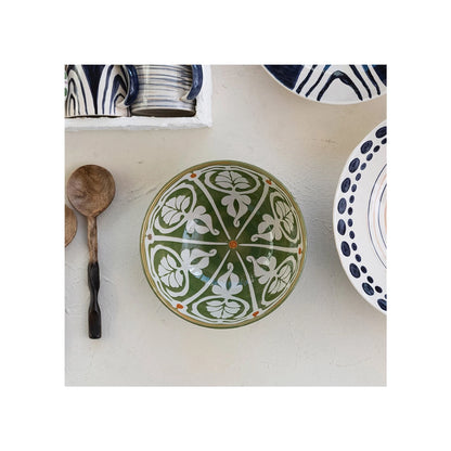 Verde Hand-Painted Serving Bowl