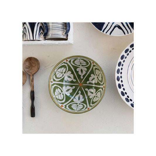 Verde Hand-Painted Serving Bowl