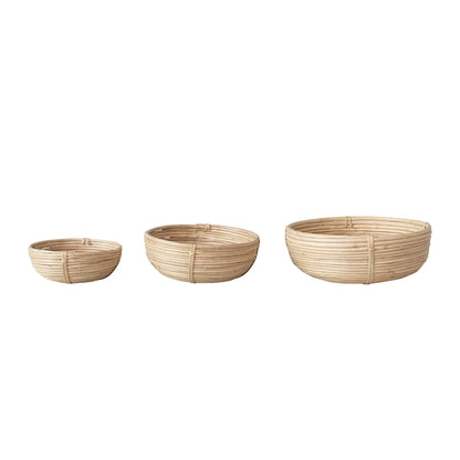 Hand-Woven Rattan Bowl