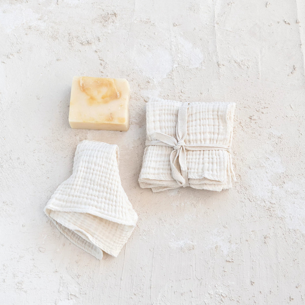 Daily Ritual White Cotton Dish Cloths