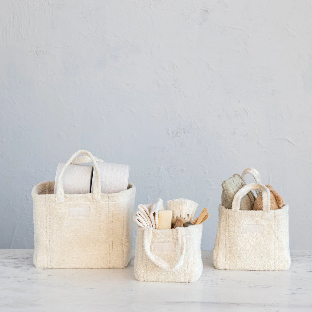 Cotton Terry Tote Bags