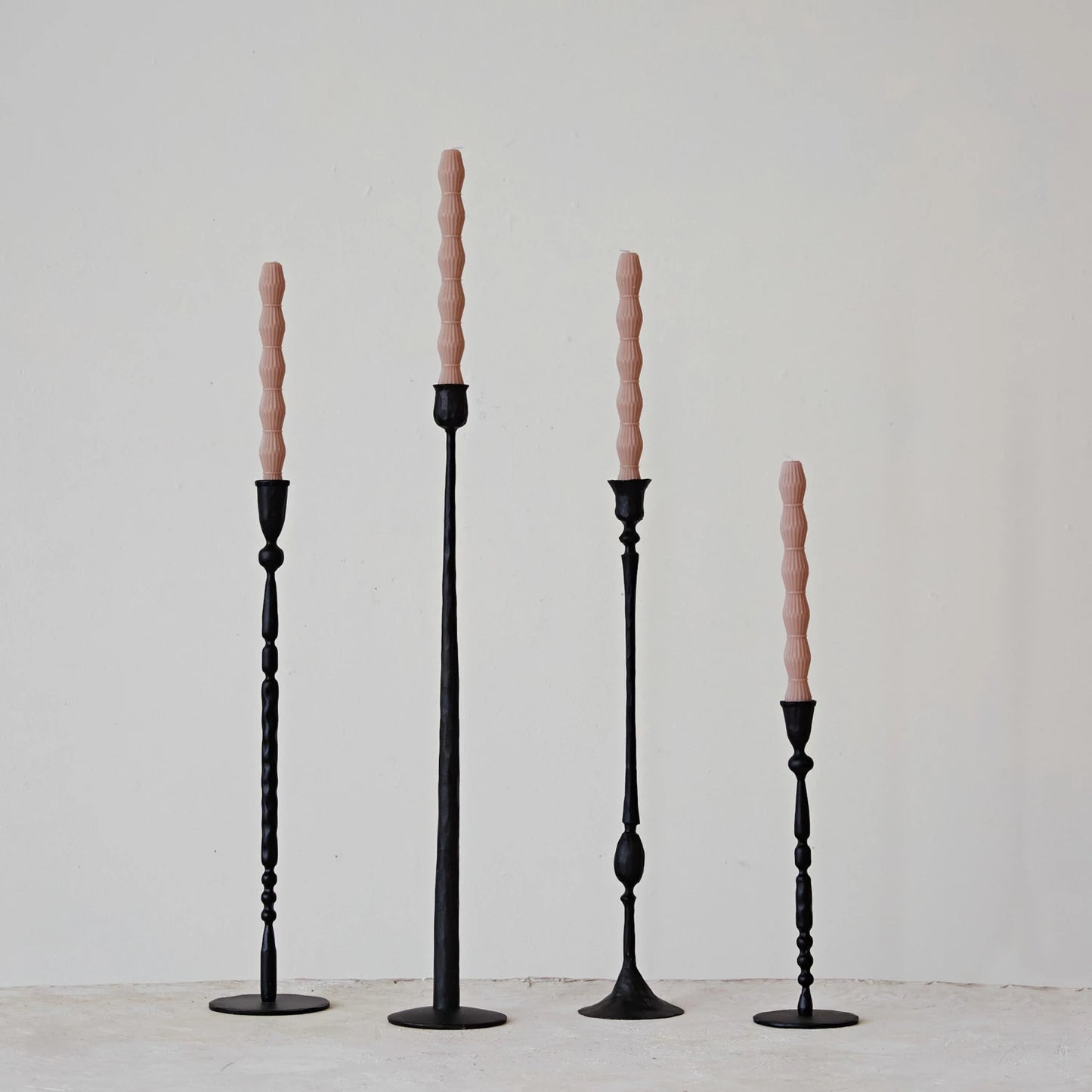 Stark Cast Iron Candlestick Holders