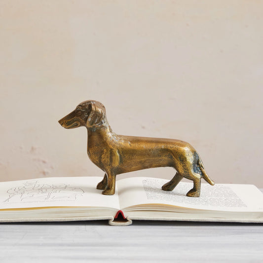 Heirloom Brass Dachshund