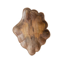 Load image into Gallery viewer, Wooden Organic Scalloped Platter
