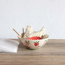 Load image into Gallery viewer, Rustic Strawberries Serving Bowl
