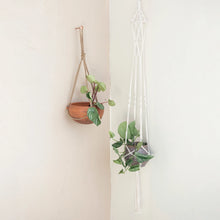 Load image into Gallery viewer, Cotton Macrame Plant Hanger w/ Wood Ring
