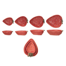 Load image into Gallery viewer, Rustic Strawberry Shaped Measuring Cups
