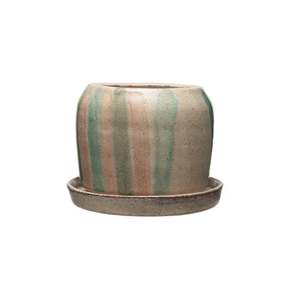 Mineral & Sand Planter w/ Saucer