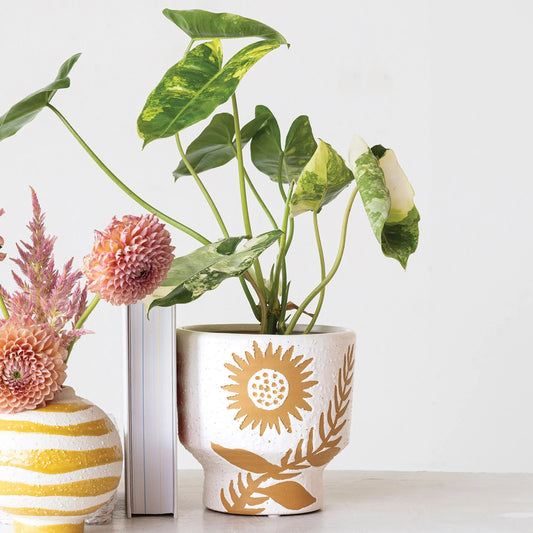 Happy Coarse Stoneware Pot
