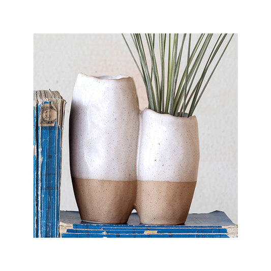 Two Stories Stoneware Vase