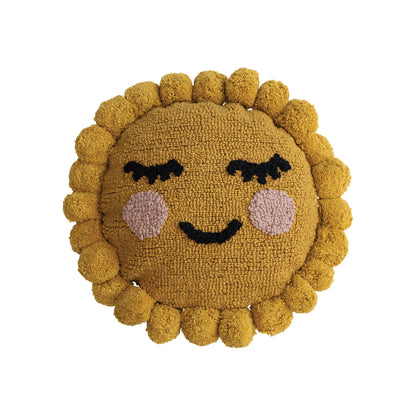 Little One Cotton Tufted Sun Pillow