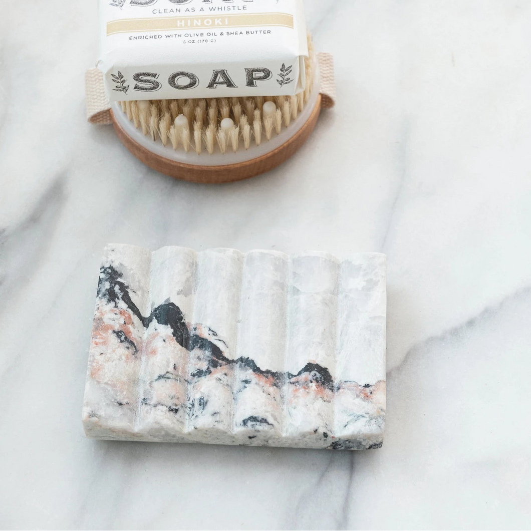 Carved Marble Soap Dish