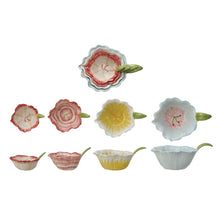 Load image into Gallery viewer, Painted Flower Shaped Prep Bowls
