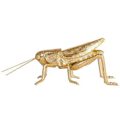 Golden Grasshopper Figurine