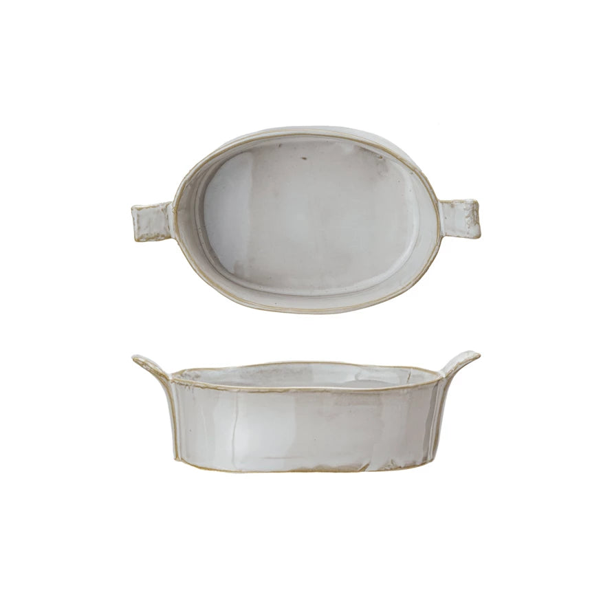Neutral Home Stoneware Baker