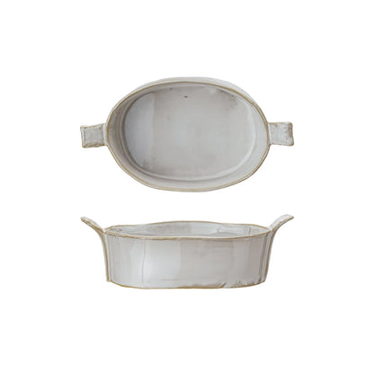 Neutral Home Stoneware Baker
