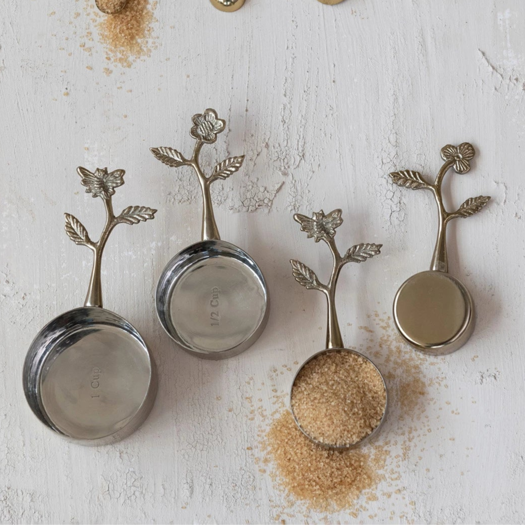 Heirloom Floral Handle Measuring Cup Set