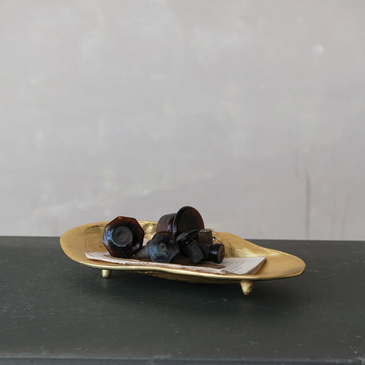 Gold Decorative Shell Shaped Tray