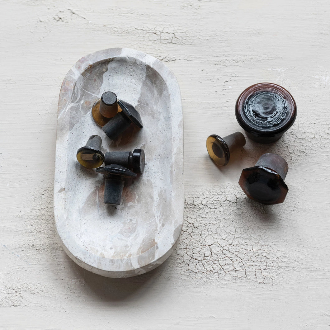 Abode Buff Marble Dish