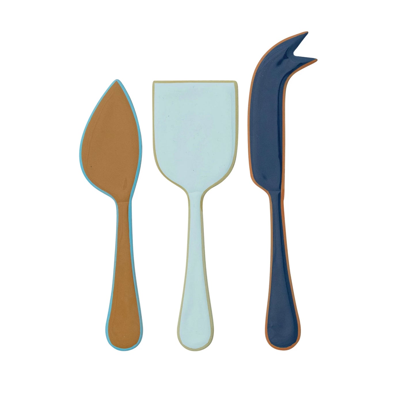 Bistro Enameled Cheese Knives