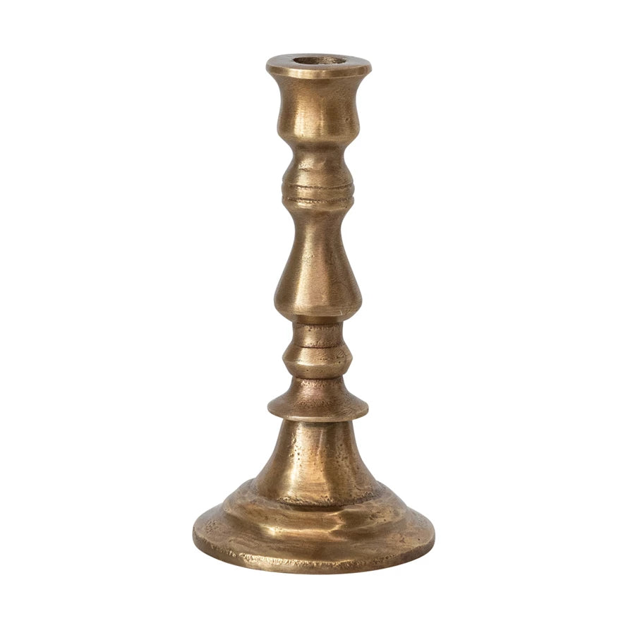 Antique Brass Taper Holder