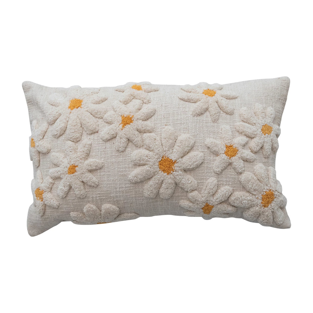 Little One Tufted Flowers Pillow
