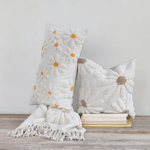 Load image into Gallery viewer, Little One Tufted Flowers Pillow
