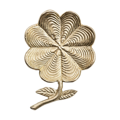 Golden Cast Aluminum Flower Shaped Dish