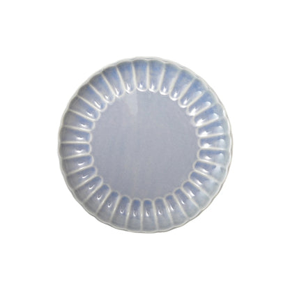 Glazed Fluted Stoneware Plate