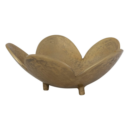Gold Footed Flower Shaped Bowl