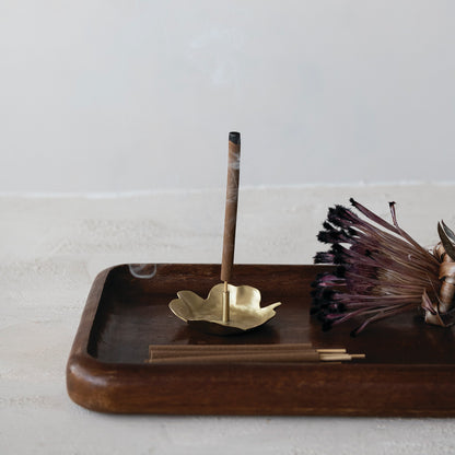 Brass Flower Shaped Incense Holder