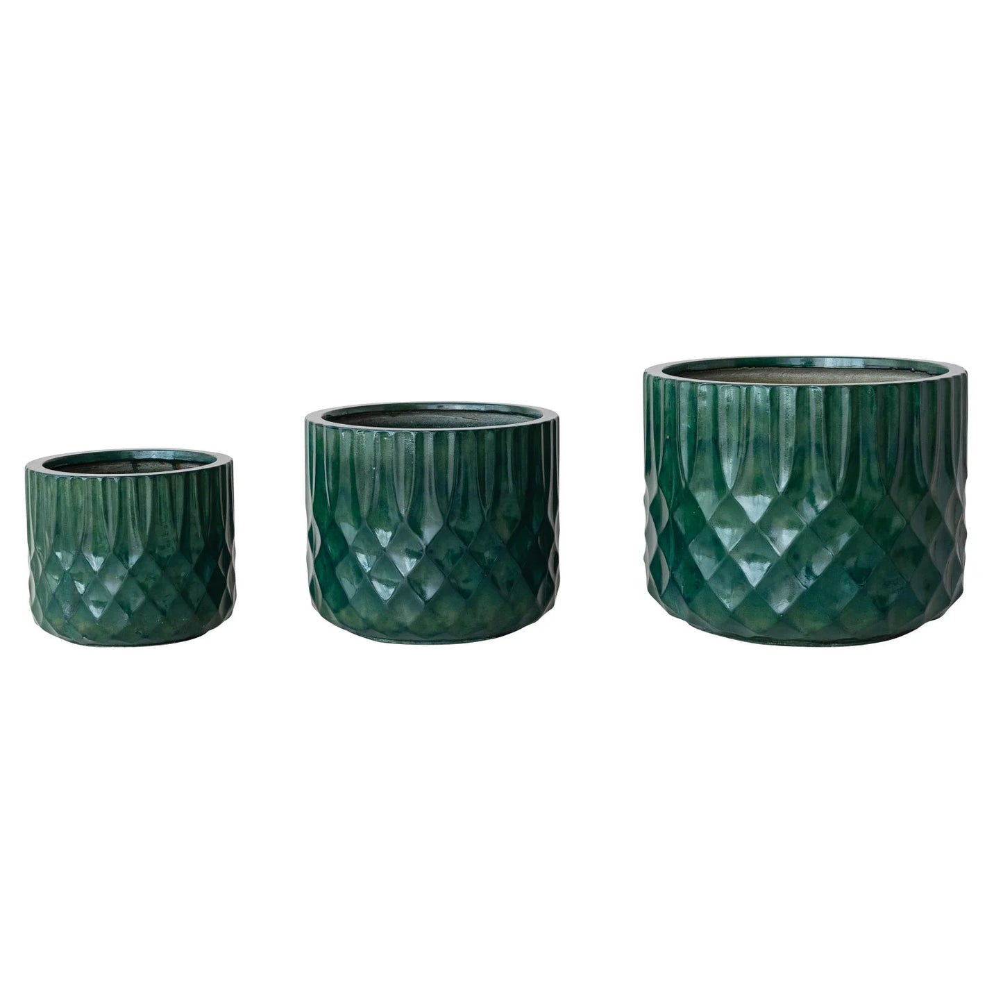 Modern Green Lightweight Indoor/Outdoor Planters