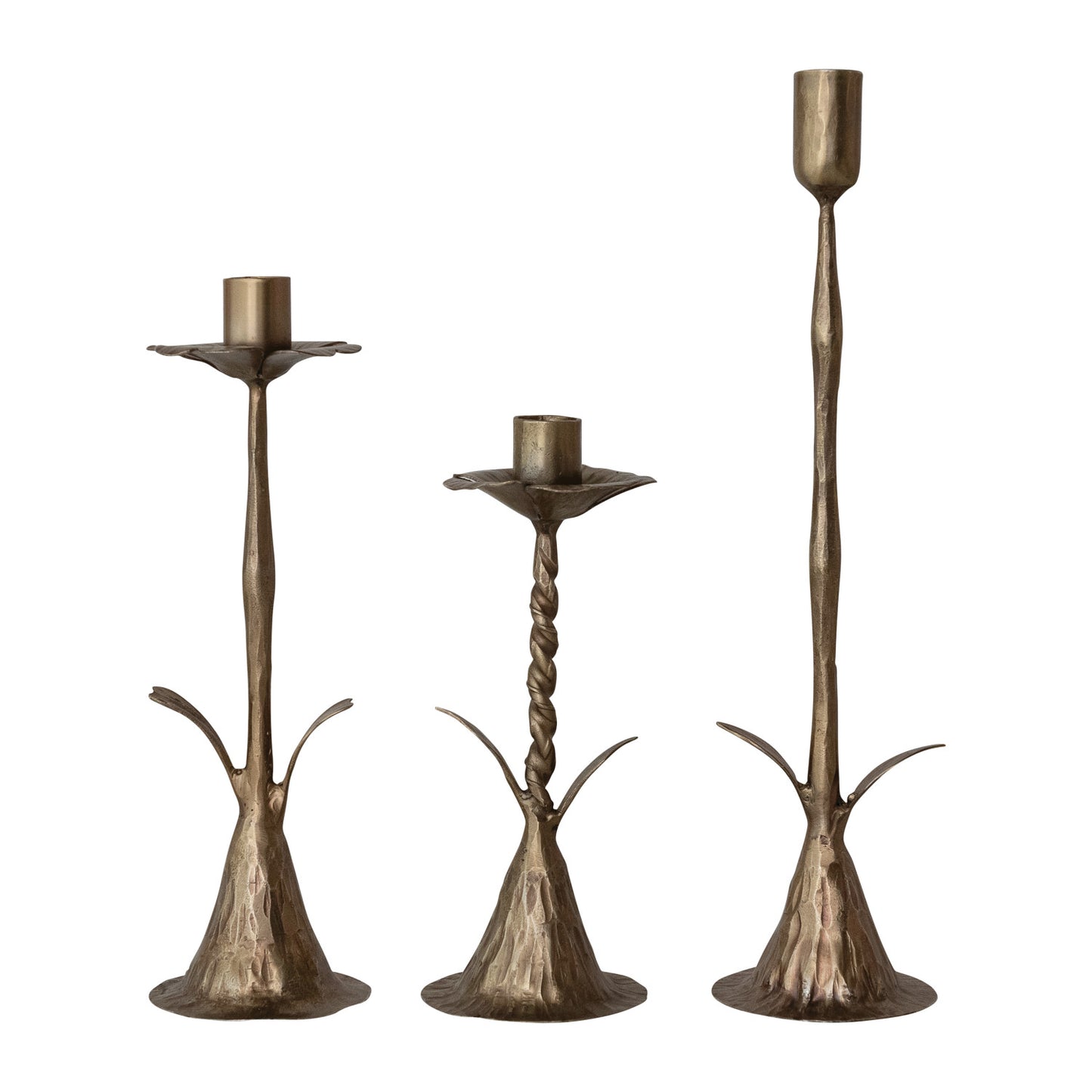 Brass Stem Shaped Taper Holder