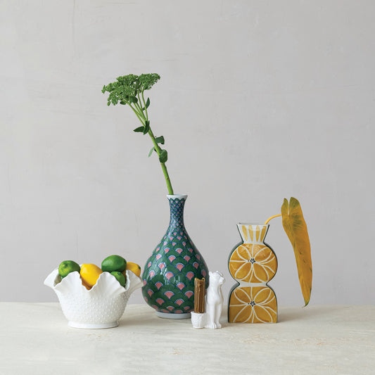 Palmera Patterned Stoneware Vase