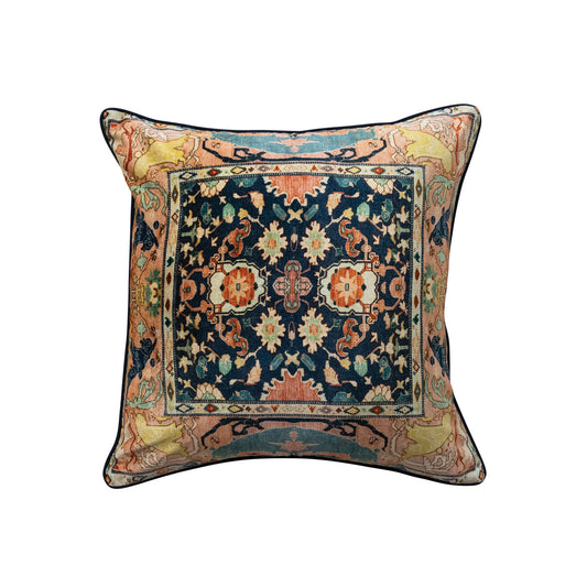 Vintage Carpet Patterned Velvet Pillow