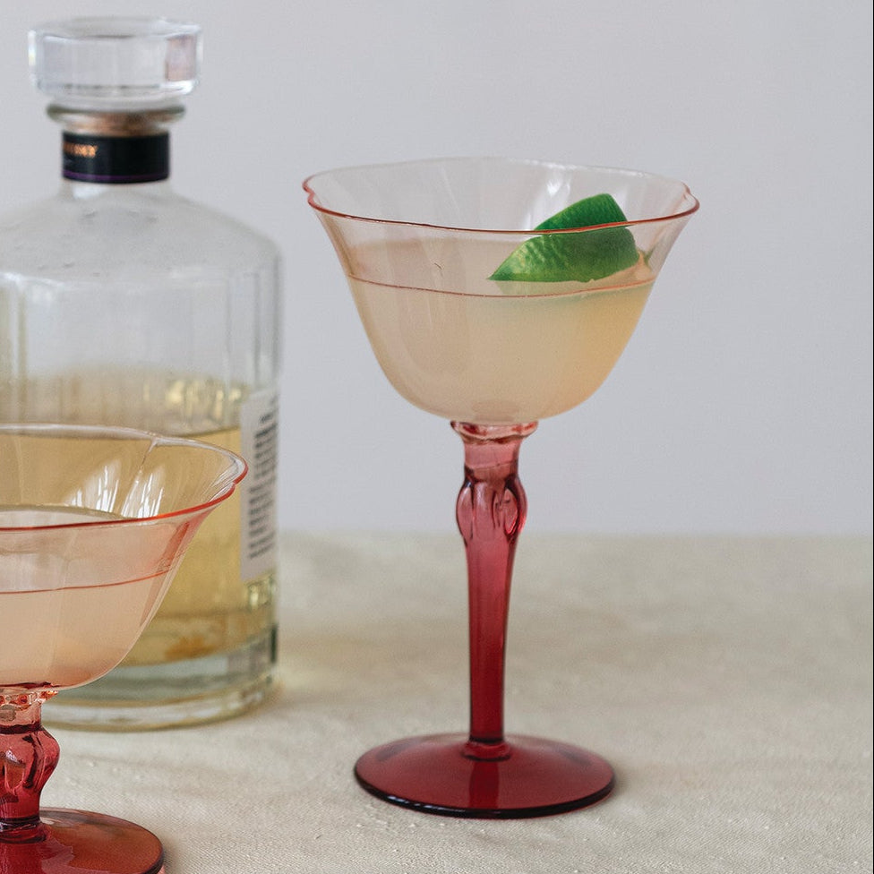 Blush Two-Tone Stemmed Wine Glass