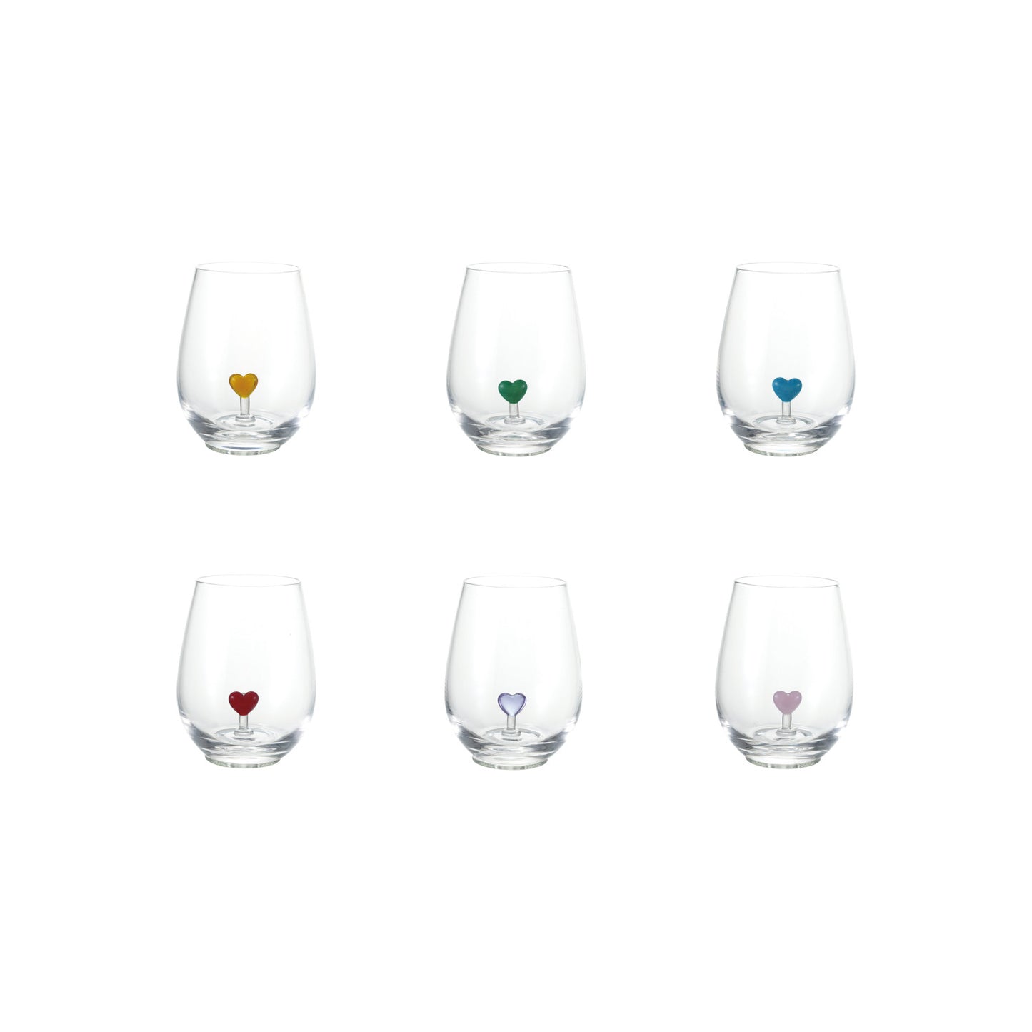 Inner Heart Stemless Wine Glass