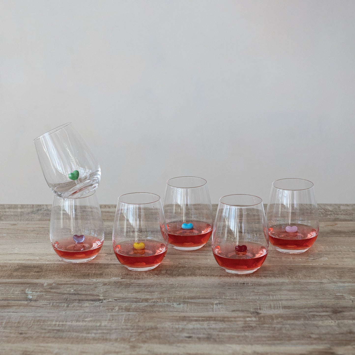 Inner Heart Stemless Wine Glass