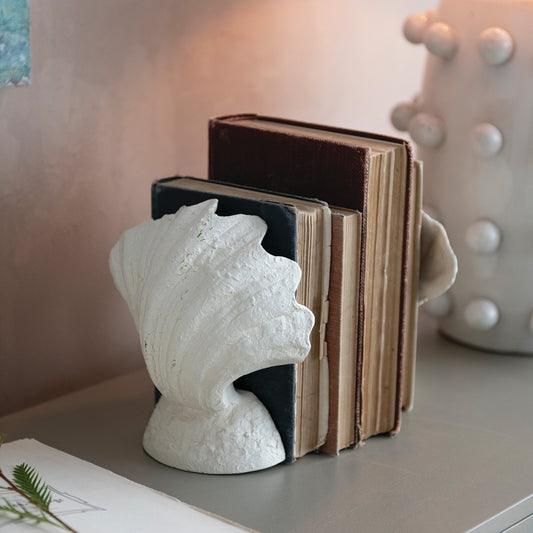Textured Shell Shaped Bookends