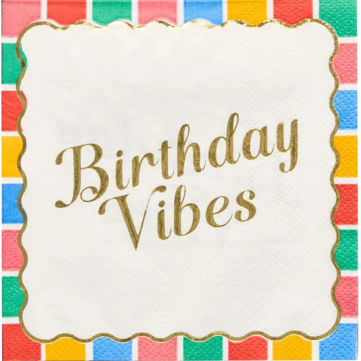Birthday Vibes Cocktail Napkins