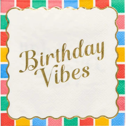 Birthday Vibes Cocktail Napkins