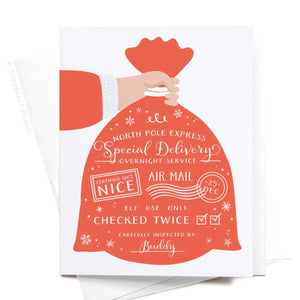 North Pole Express Special Delivery Card