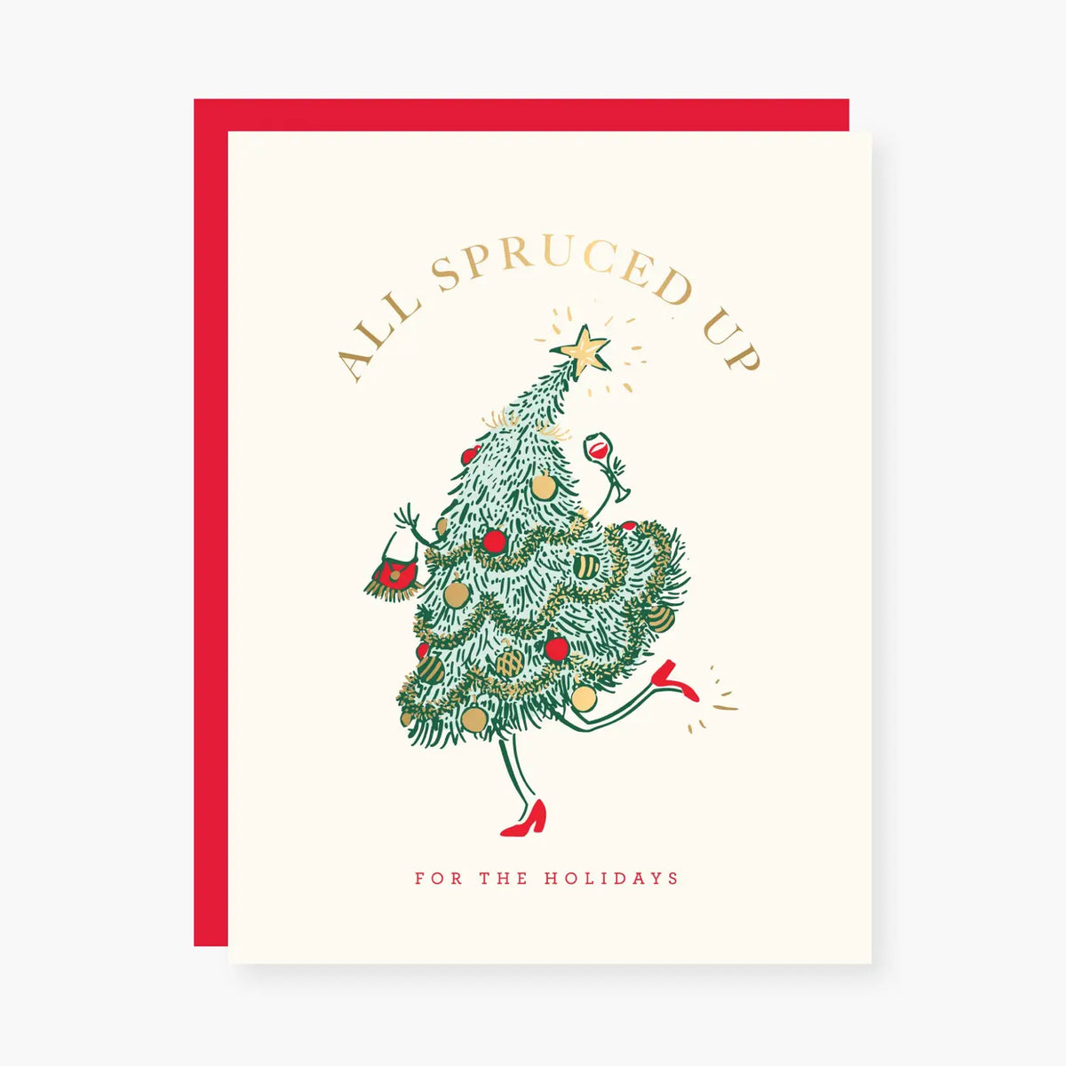 All Spruced Up Holiday Card